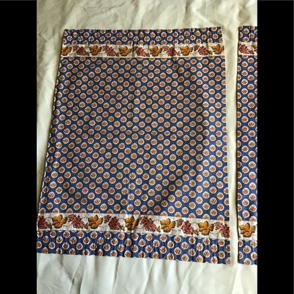 Vintage cafe curtain panels,pair French Provicial